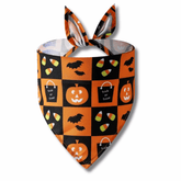 Halloween dog bandana, let's pawty